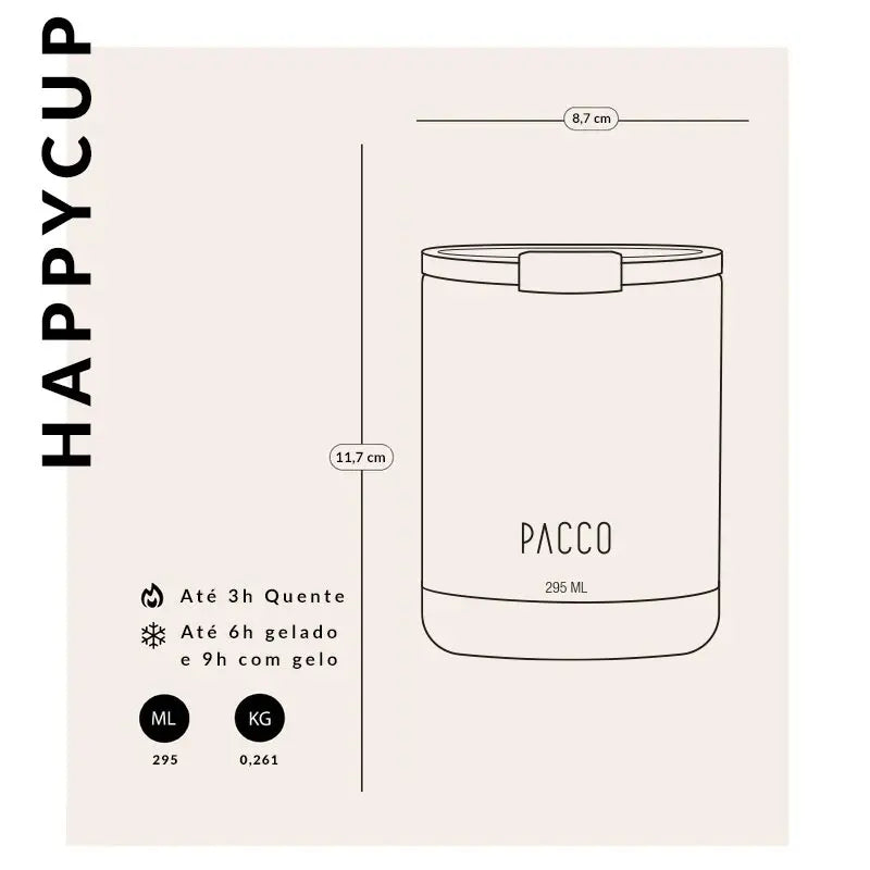 Copo Térmico HappyCup 295ml