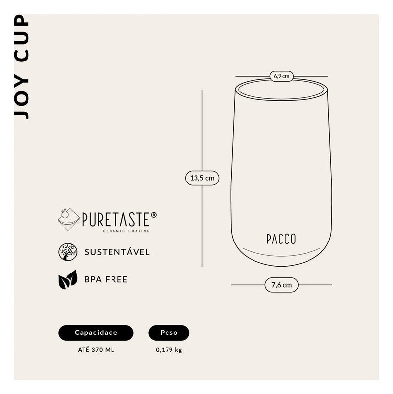 Copo Térmico JoyCup 370ml