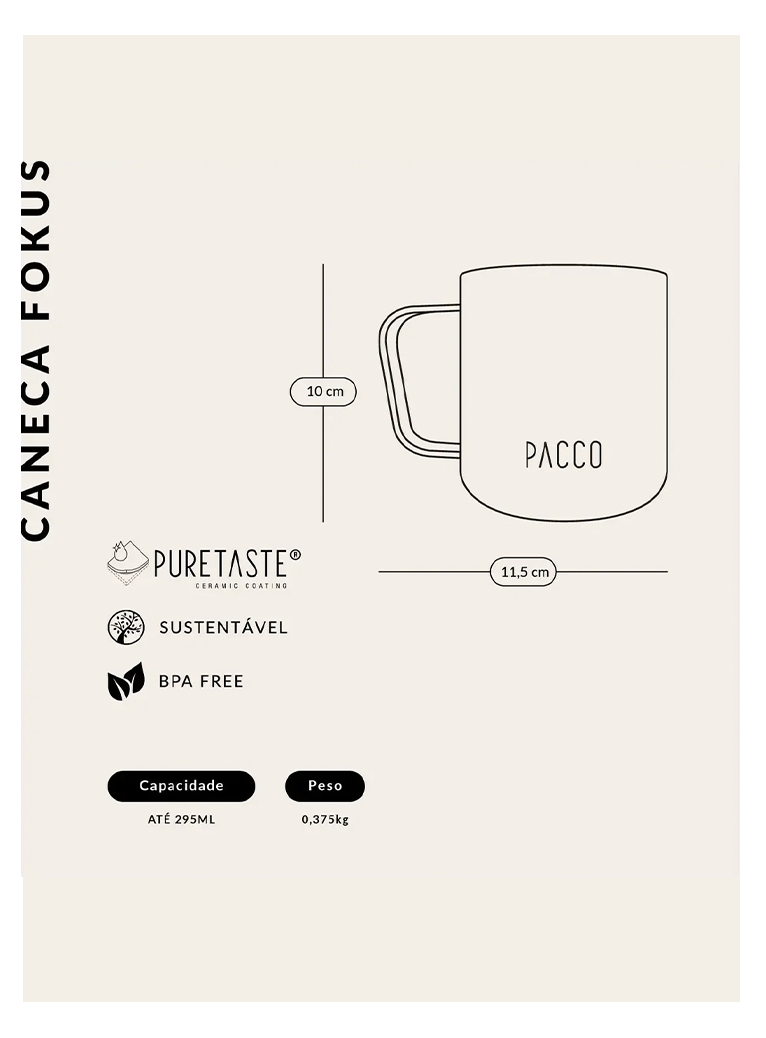 Caneca Fokus 295ml