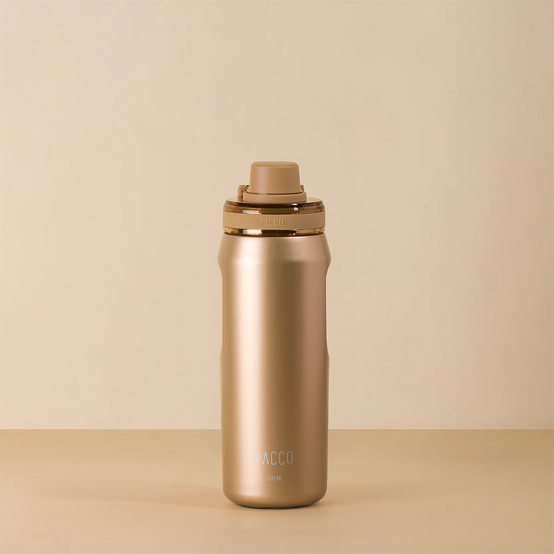 Garrafa Térmica Premium Vyta Gold Series com Cristais Swarovski® 500ml